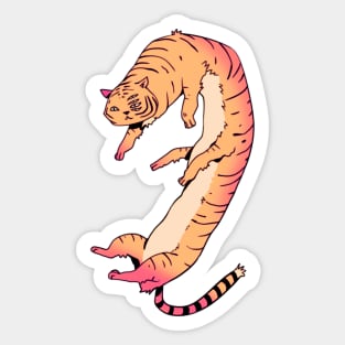 Long Tiger Sticker